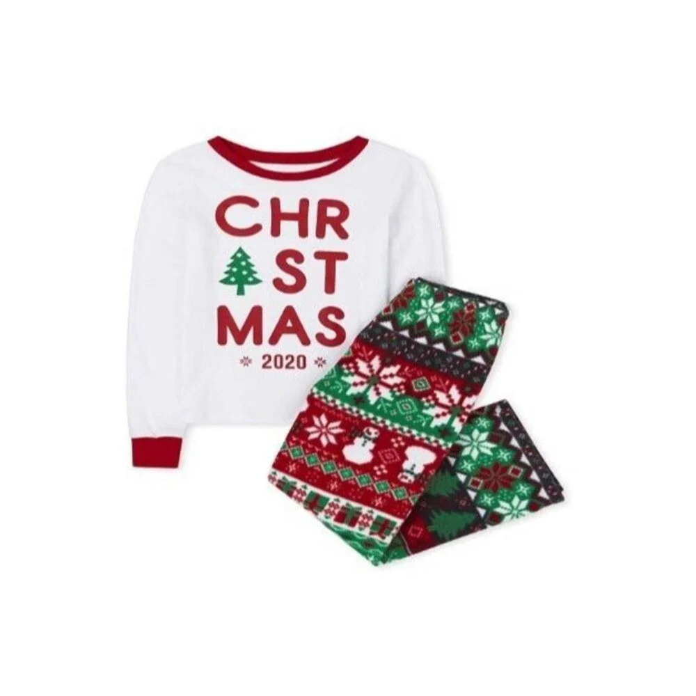 Christmas Kids Pajamas Set (5-6 )Y Set 2 Pieces The Children's PlaceUnisex